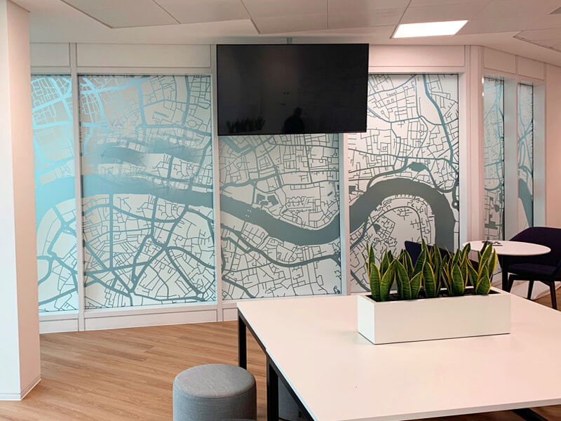 Corporate office signage